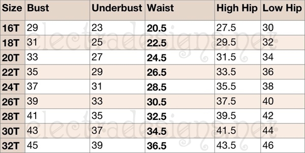 MEASUREMENT GUIDES – Hotmilk UK